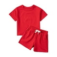 thumbnail image 5 of Gerichy Boys Summer Outfits 1-4Years Baby Boys Clothes Set Gentle T-shirt Tops+Shorts Summer Outfits, 5 of 5