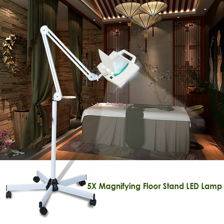 Yescom Magnifying Light 5X Magnifier Lamp Floor Stand Gooseneck