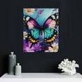 thumbnail image 4 of ZFLMY Butterfly Flowers Painting Canvas Wall Art Decor for Home Living Room Bedroom Office, Ready to Hang - Perfect Gift for Various Occasions 16x20in, 4 of 5