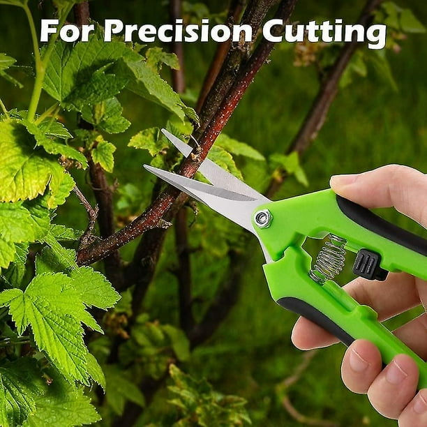Garden Shears Pruning Shears For Deadheading Trimming Professional Hand Garden Scissors Straight Stainless Steel Blades Gardening Shears