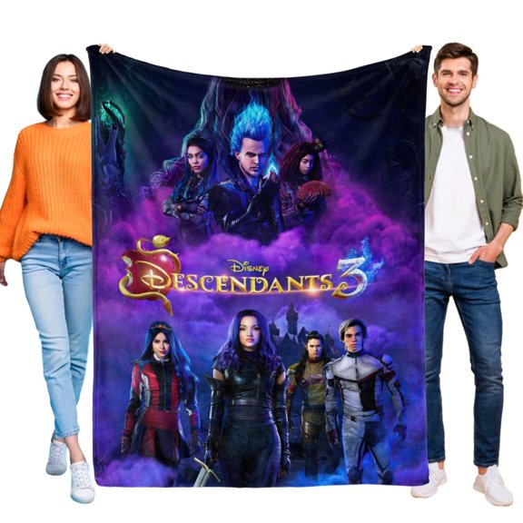 Descendants Flannel Blanket Soft Sofa Bed Throw Comfortable Birthday Gift