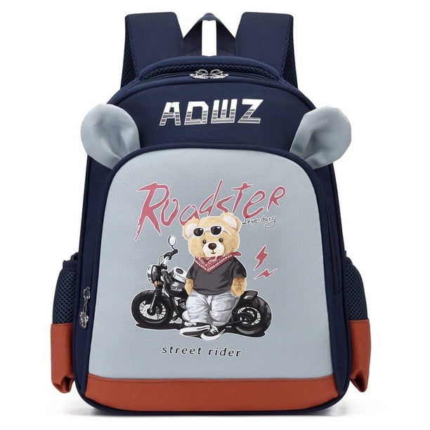 Mochila de jardín de infantes moderna y linda, mochila con estampado de dibujos animados y lindos, mochila para estudiantes liviana y de gran capacidad
