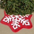 thumbnail image 4 of AYktou Christmas Decorations,Bathroom Rugs,Christmas Rugs Christmas Imitation Cashmeres Rocking Chair Blanket Christmas Eve Non-slip Rocking Chair Blanket Hexagonal Snowflake Carpet Cushion, 4 of 5