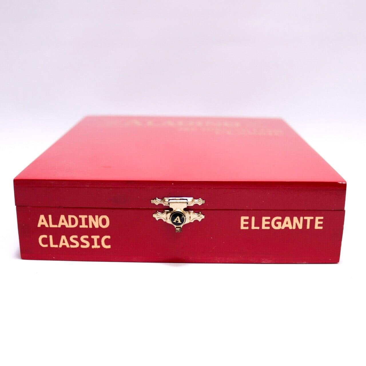 Aladino Elegante Classic Empty Wood Cigar Box 7.5" x 6.5" x 1.75"