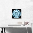 thumbnail image 2 of ARTCANVAS Blue on Black Round Brilliant Cut Diamond Jewel Canvas Art Print - Size: 12" x 12" (1.50" Deep), 2 of 9