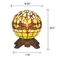 thumbnail image 4 of Tiffany Style Dragonfly Design 1-light Dark Bronze Table Lamp, 4 of 4
