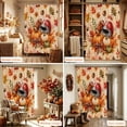 thumbnail image 6 of Orange Pumpkin Shower Curtain, Waterproof Shower Curtains for Bathroom, Fall Thanksgiving Maple Leaf Rugby Rustic Washable Fabric Bathtub Curtain Set Bath Decor with 12 Hooks Stall 36"x72", 6 of 8