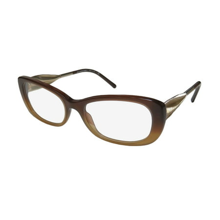 New Burberry 2203f Womens/Ladies Cat Eye Full-Rim Gradient Brown / Gold Popular Style Spectacular Hip Cat Eye Frame Demo Lenses 54-17-135 Eyeglasses/Eye Glasses
