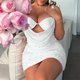 thumbnail image 5 of Vestido de verano para mujer sin espalda con cuentas Sling Mini vestido Casual Nightclub Party Dress FLhrweasw Nuevo, 5 of 9