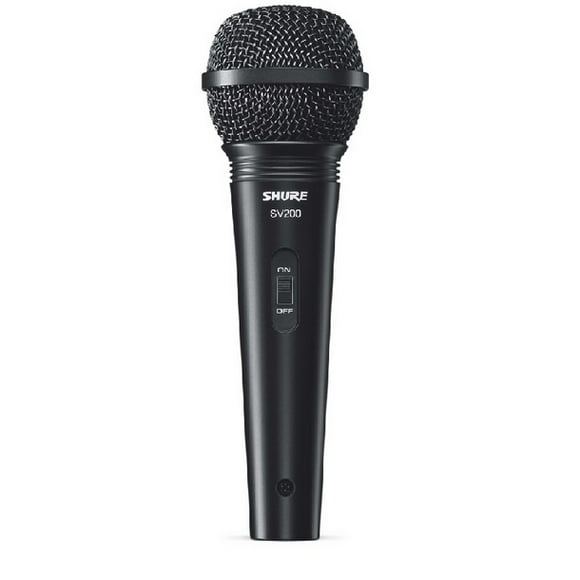 Microfono Vocal Alambrico Conector XLR Negro SV-200 Shure Shure Patrón Polar Unidireccional