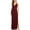 Burgundy, variant on EMERALD SUNDAE Womens Burgundy Full-Length A-Line Dress Juniors S