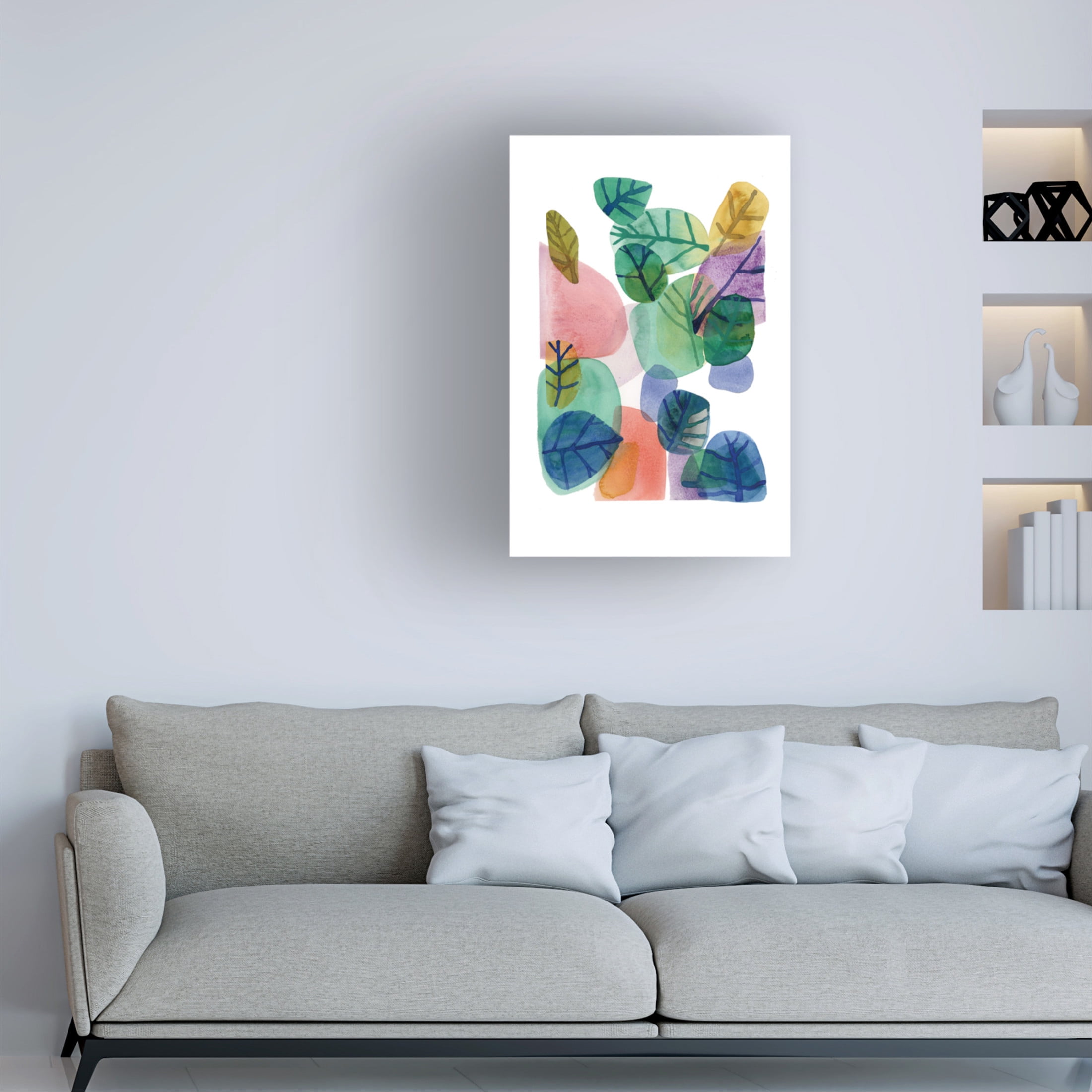 Trademark Fine Art Louise van Terheijden Leaves Canvas Wall Art