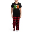 thumbnail image 4 of CafePress - Irish Shamrock Flag Women's Dark Pajamas - Women's Short Sleeve Print T-Shirt and Pants Dark Cotton Pajama Set, 4 of 7