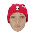 thumbnail image 3 of DALIX Adult Winter Cap E.T. Alien Beanie Embroidered Hat Red, 3 of 4