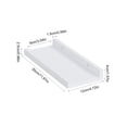 thumbnail image 3 of Solid Wood Floating Wall Shelf, Anti‑Fall Baffle Design Wall Mounted Storage Rack, 2‑Way Install No Drill Display Shelf for Living Room Bedroom Decor, 3 of 6