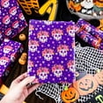 thumbnail image 4 of Day of The Dead Wrapping Paper, Purple Wrapping Paper, Festive Gothic Mexican Skull Flower Gift Wrap for Halloween, Christmas Nightmare, Birthday Party Decor (Mini Roll, 17 Inch X 33 Feet), 4 of 14