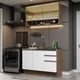 thumbnail image 2 of Cocina Integral MADESA Glamy 120cm Marrón/Blanco, 2 of 5