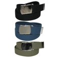thumbnail image 4 of CTM  Cotton Belt with Nickel Buckle (Pack of 3 Colors) (Men Big & Tall), 4 of 4