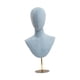 thumbnail image 3 of Cabeza de maniquí práctica y moderna con altura ajustable para exhibición de sombreros de mesa. Azul, 3 of 9