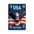 thumbnail image 2 of America 250 Flag 12x18 Blue, 250th Anniversary USA Garden Flag Outdoor Patriotic Yard Decor 4th of July Memorial Day, 2 of 5