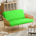 thumbnail image 3 of Solid Futon Cover Slipcover Fit 6"- 8" Futon Mattresses Lime, Twin Size 39x75 Inch, 3 of 9