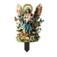 thumbnail image 2 of sruoe Garden Statues for Outside, Decoration Ground Insert, Fairy Flower Pot Decor, Flat Acrylic Patio Decor, Bohemian Garden Statue, Outdoor Lawn Ornament for Home and Yard, 2 of 8