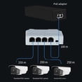 thumbnail image 2 of 6 Pcs 4 Ports 1 à 3 Ports Extension PoE Passive Cascadable IEEE802.3Af 100Mbs pour Transmission IP Répéteur Switch NVR IP, 2 of 7