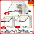 thumbnail image 6 of Dog Cat Flap Door Puppy Kitten Safety Pet Door with 4 Way Security Lock ABS Plastic Small Pet Gate Pet Door and Sliding Door, 6 of 10