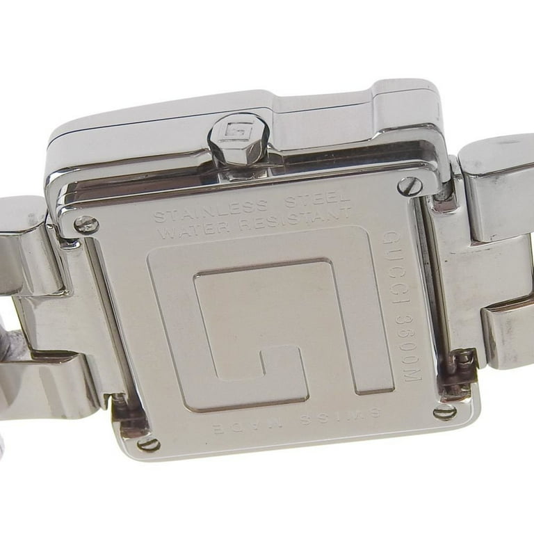 Pre-Owned GUCCI Watch 4600L Stainless Steel Swiss Made Silver