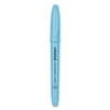 Universal Pocket Clip Highlighter, Chisel Tip, Fluorescent Blue Ink, Dozen -UNV08854