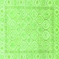 thumbnail image 1 of Ahgly Company Indoor Square Oriental Green Traditional Area Rugs, 4' Square, 1 of 4