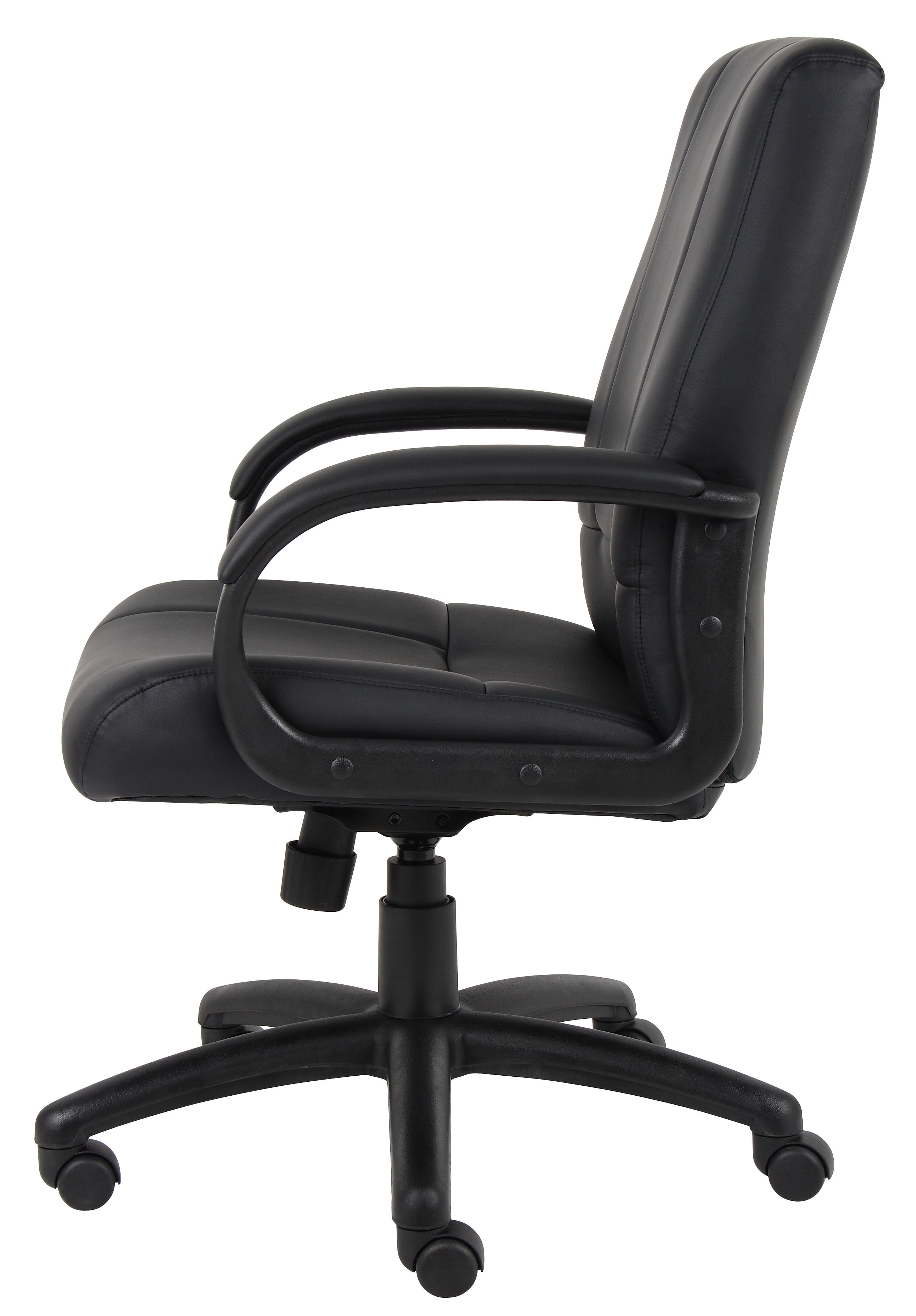 Executive Mid Back Pillow Top Chair Black - Boss Office Products