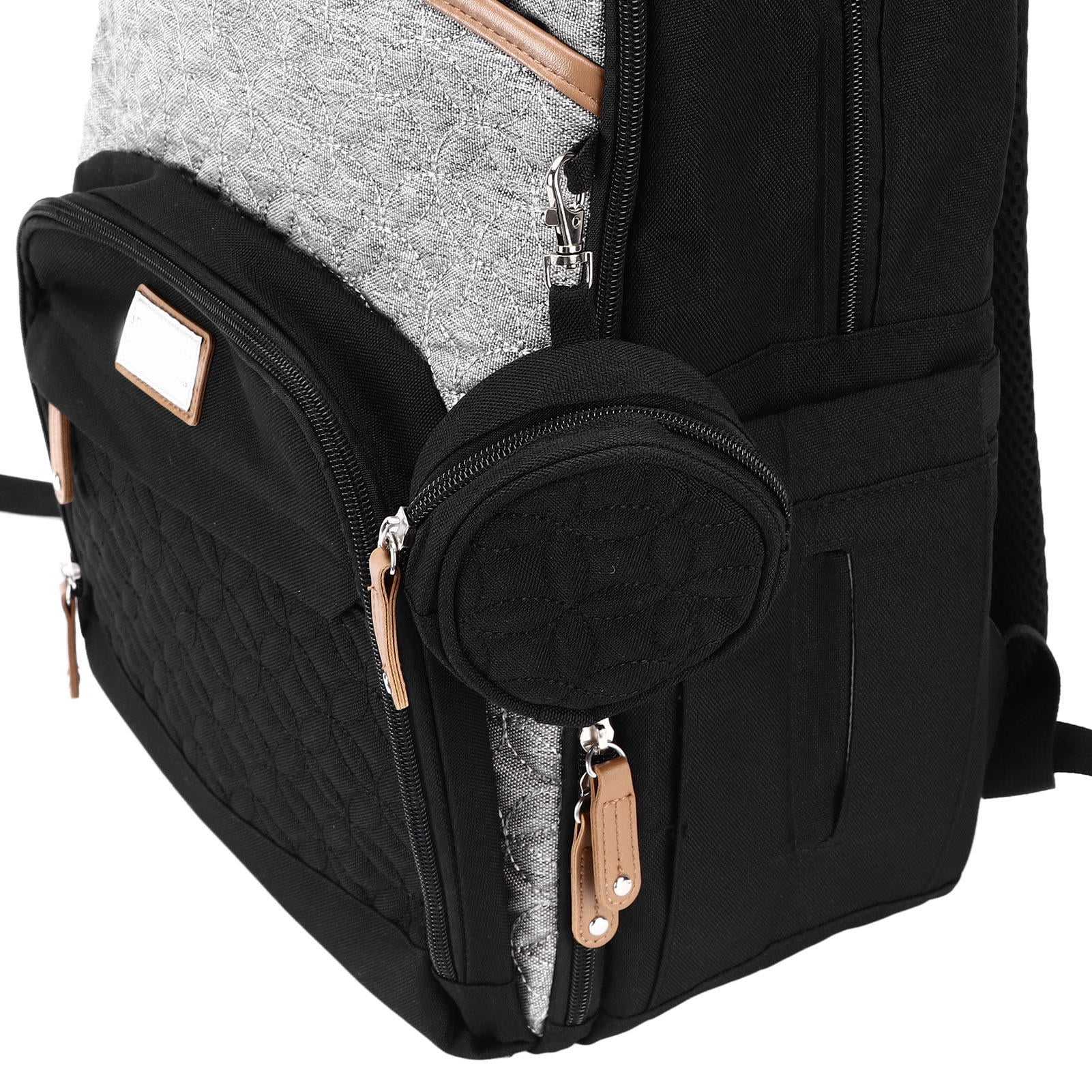 YAHHU Large Capacity Diaper Backpack – Ergonomic Design, 19 Pockets, Pacifier Strap, Stylish Travel Bag for Parents
