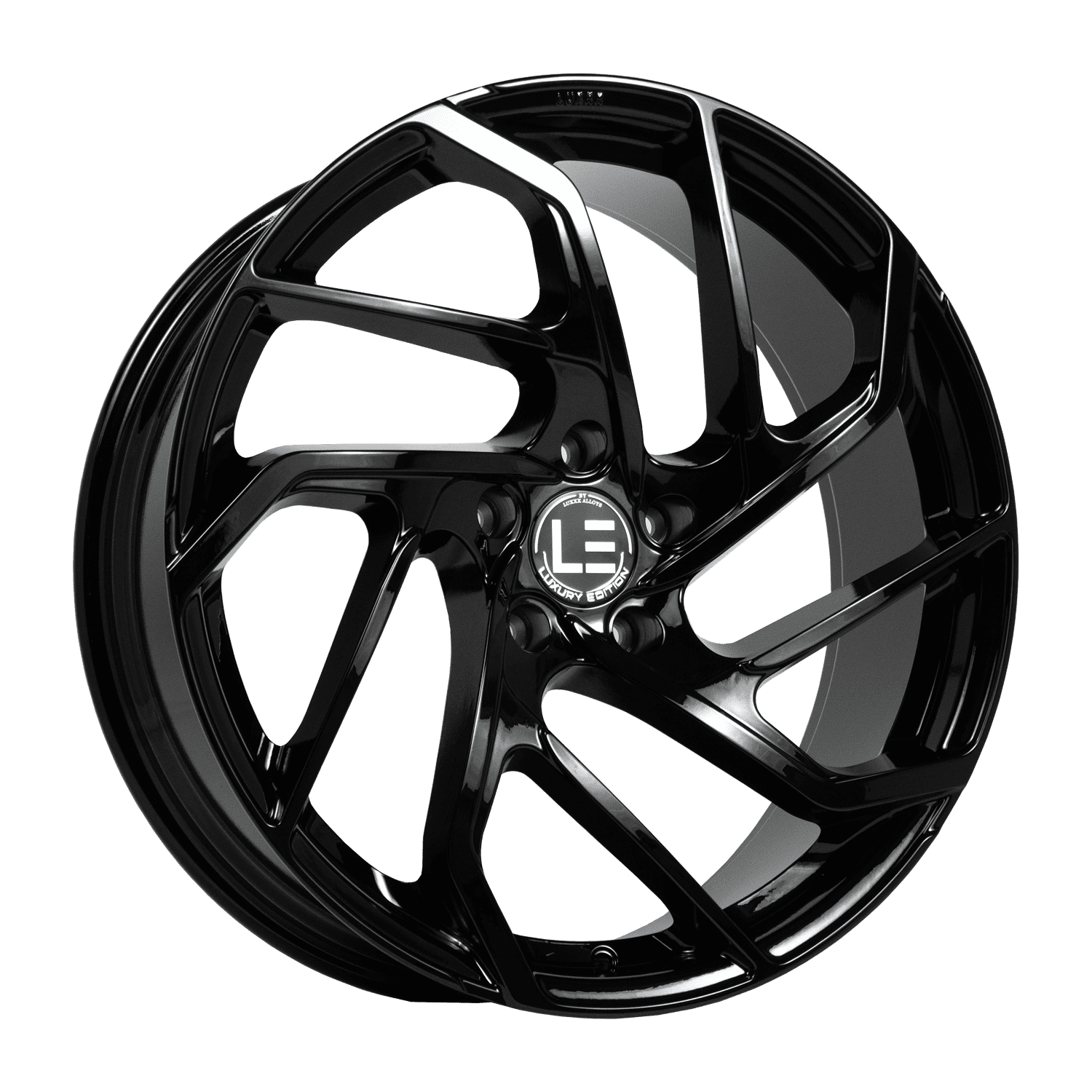 LUX28 22X9 6135/139.7 +30 87.1 Gloss Black - Walmart.com