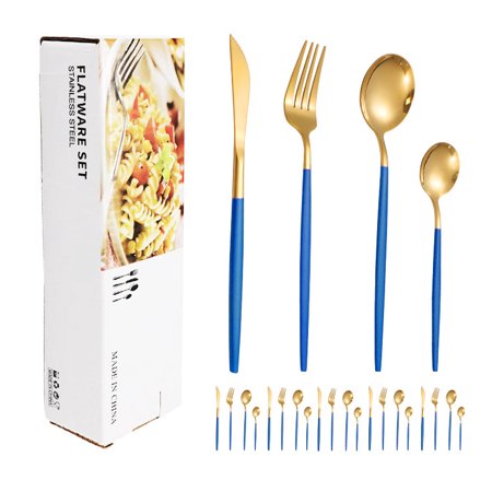 

Senior stainless steel tableware set - 40 pieces combination
