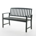 thumbnail image 6 of Style Wood Bench In Dark Gray, 28.67 Lb Weight, Charming Outdoor With Gray Finish, 23.16 In. Width, 35.99 Height, 6 of 6