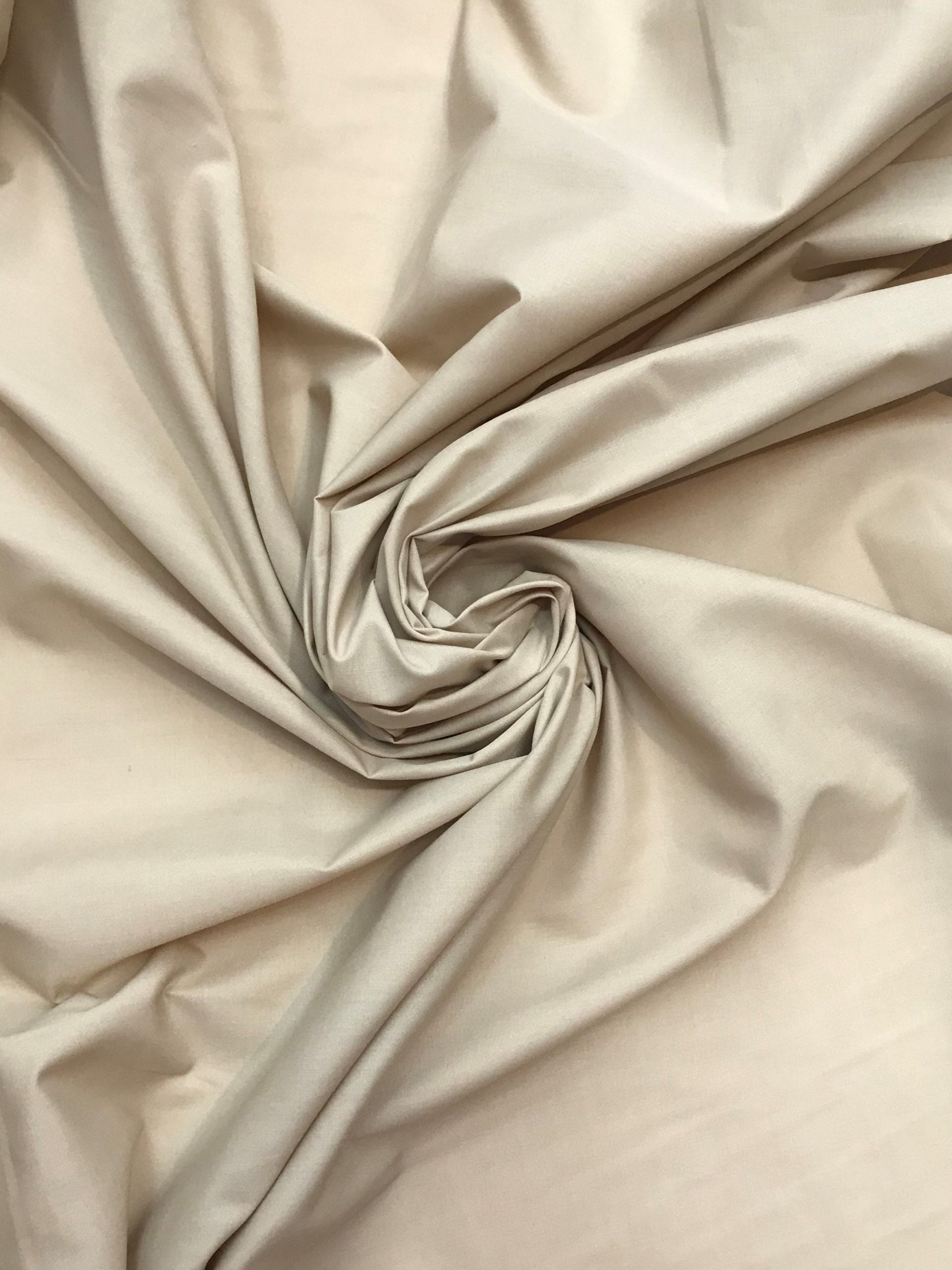 Broadcloth Fabric, 60" Wide, Sells by the Yard, 15+ Colors Available from Sal Tex Fabrics, Beige
