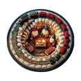 thumbnail image 2 of 3D Christmas Gnome Train Round Area Rug - Soft Non-Slip Washable Floor Mat for Living Room Bedroom Entryway Festive Holiday Decor, 2 of 7