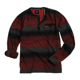 thumbnail image 1 of Univibe Mens Ls Stripe Henley Shirt, Negro, Mediano Univibe henley, 1 of 2