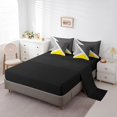 thumbnail image 3 of YST Yellow And Grey Geometric Triangle Bed In A Bag, 7-Piece, Modern Geometry, Twin, 3 of 5
