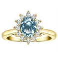 thumbnail image 2 of Star K � Classic Oval 7x5 Lady Diana Halo Genuine Sky Blue Topaz Ring, 2 of 9