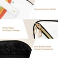 thumbnail image 5 of FORMRS Makeup Bag Travel Cosmetic Organizer for Women Fold Flat Zipper Pouch with Handle, Black Cat Rainbow, 5 of 8