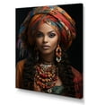thumbnail image 2 of Designart "Beauty Adorned in Africa I" African Wall Art Living Room, 2 of 5