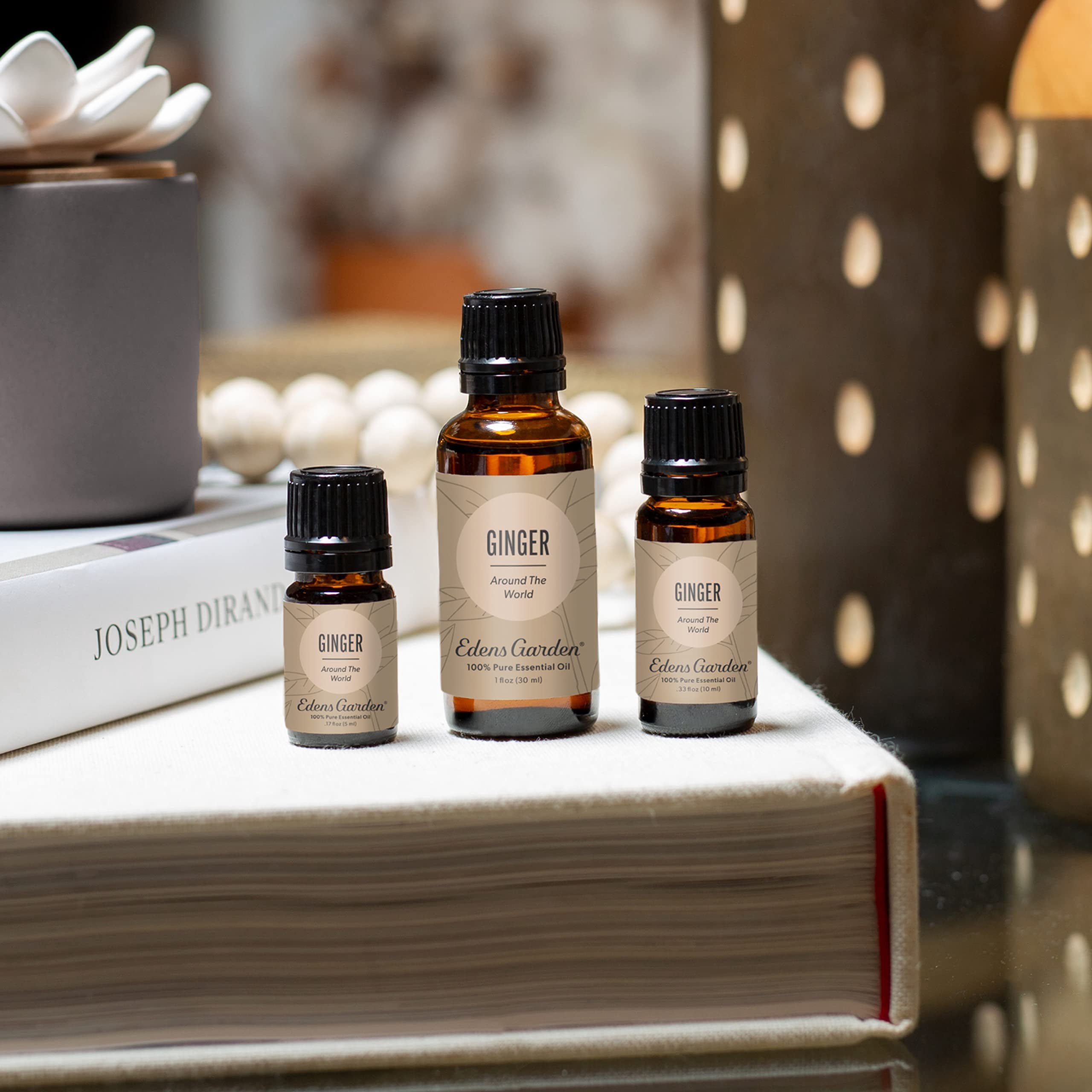 Edens Garden Ginger Around The World Essential Oil- 100% Pure Premium Grade, Undiluted, Natural, Therapeutic, Aromatherapy, The Best for Diffuser, Skin, Candle, Laundry 30 ml (1 fl oz)