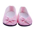 thumbnail image 2 of Zapatos de ballet de cuero sintético de moda para muñecas de 18'' Rosado, 2 of 5