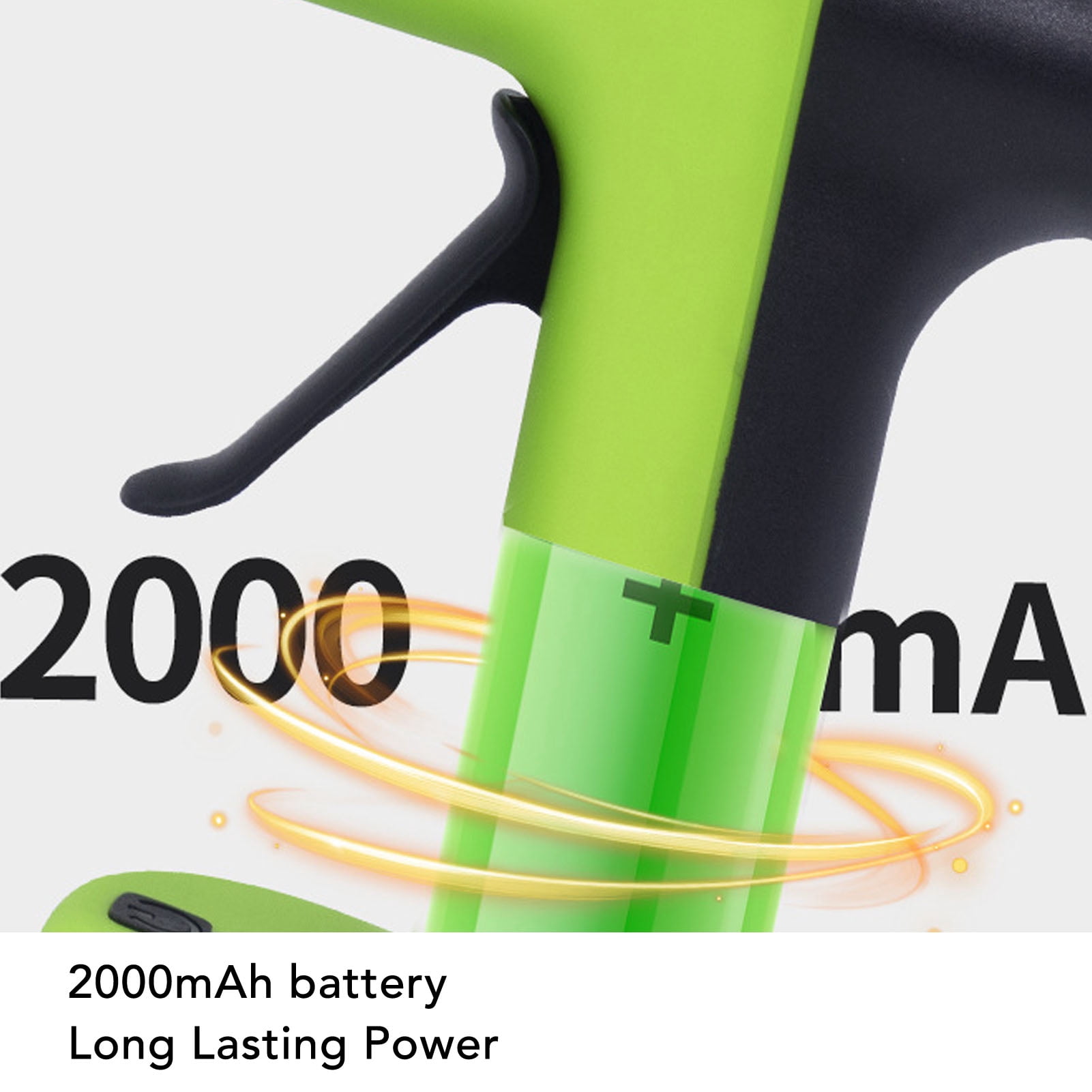 Suodoka Cordless Hot Glue Machine Anti Drip USB Rechargeable Hot Melt Glue Tool Kit with 30pcs Glue Sticks Auto Shut Off for DIY Arts Crafts Green 6.3 inches / 16 cm Length