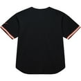 thumbnail image 3 of Men's Mitchell & Ness Black Texas Longhorns On The Clock Full-Button Fashion Jersey, 3 of 6