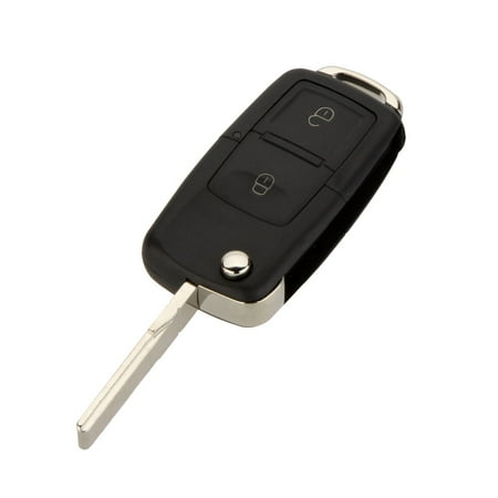 Car Vw Golf 2 Buttons Remote Flip Folding Car Key Shell Case Replacement for VW Volkswagen Golf MK4 Bora ()