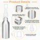 thumbnail image 4 of Botellas de spray de niebla fina de aluminio Uxcell de 100 ml, pequeño recipiente recargable para viajes con tapa de boquilla de plástico blanca para perfume y cosméticos., 4 of 7