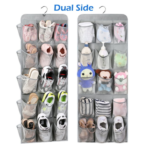 MISSLO 30 Pockets Hanging Shoe Organizer for Closet Storage with